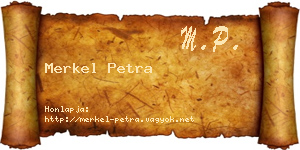 Merkel Petra névjegykártya